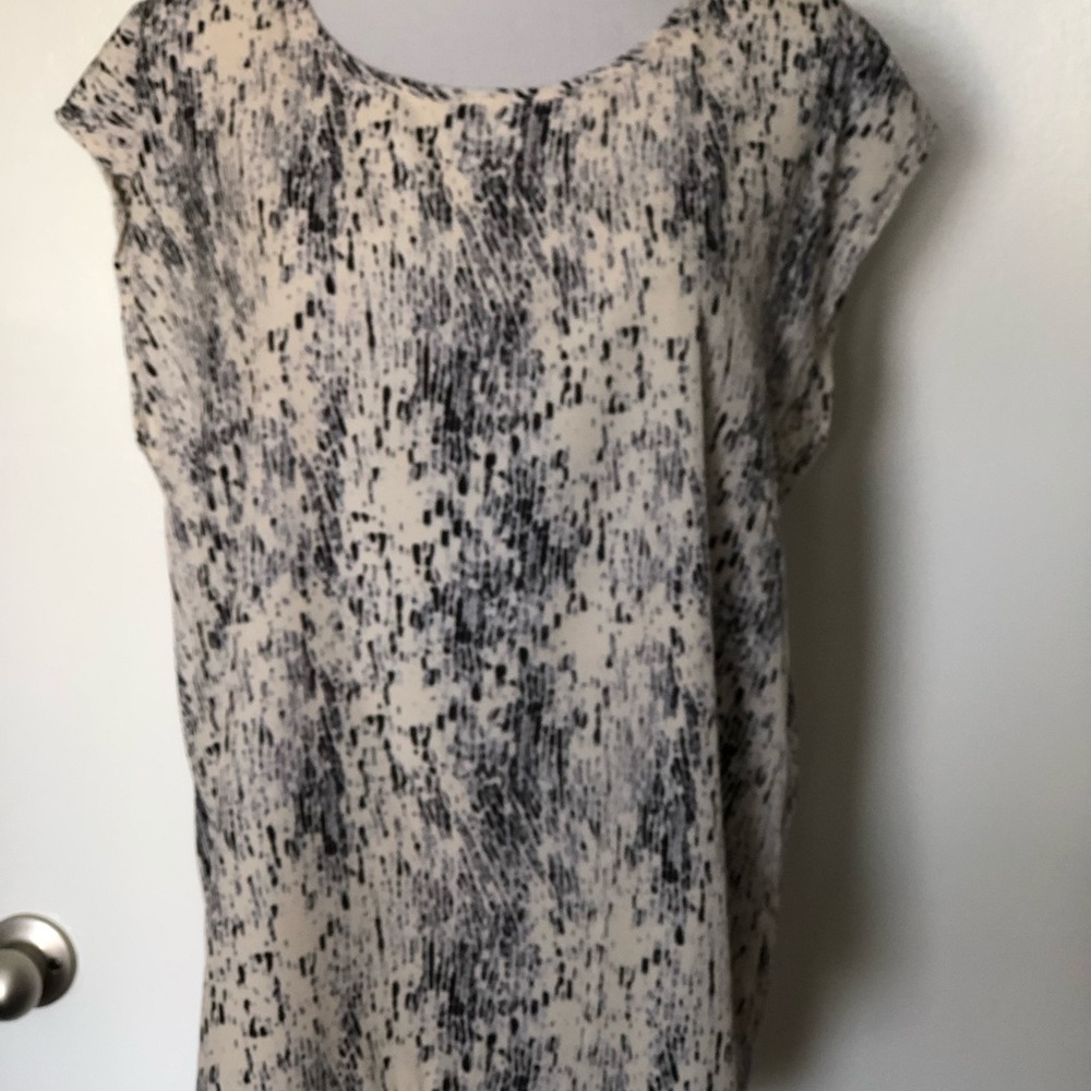 Paper Kite Navy/Cream Sleeveless Blouse